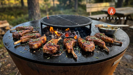 Smoky Grilled Finnish Lamb Chops with Savory Honey Glaze