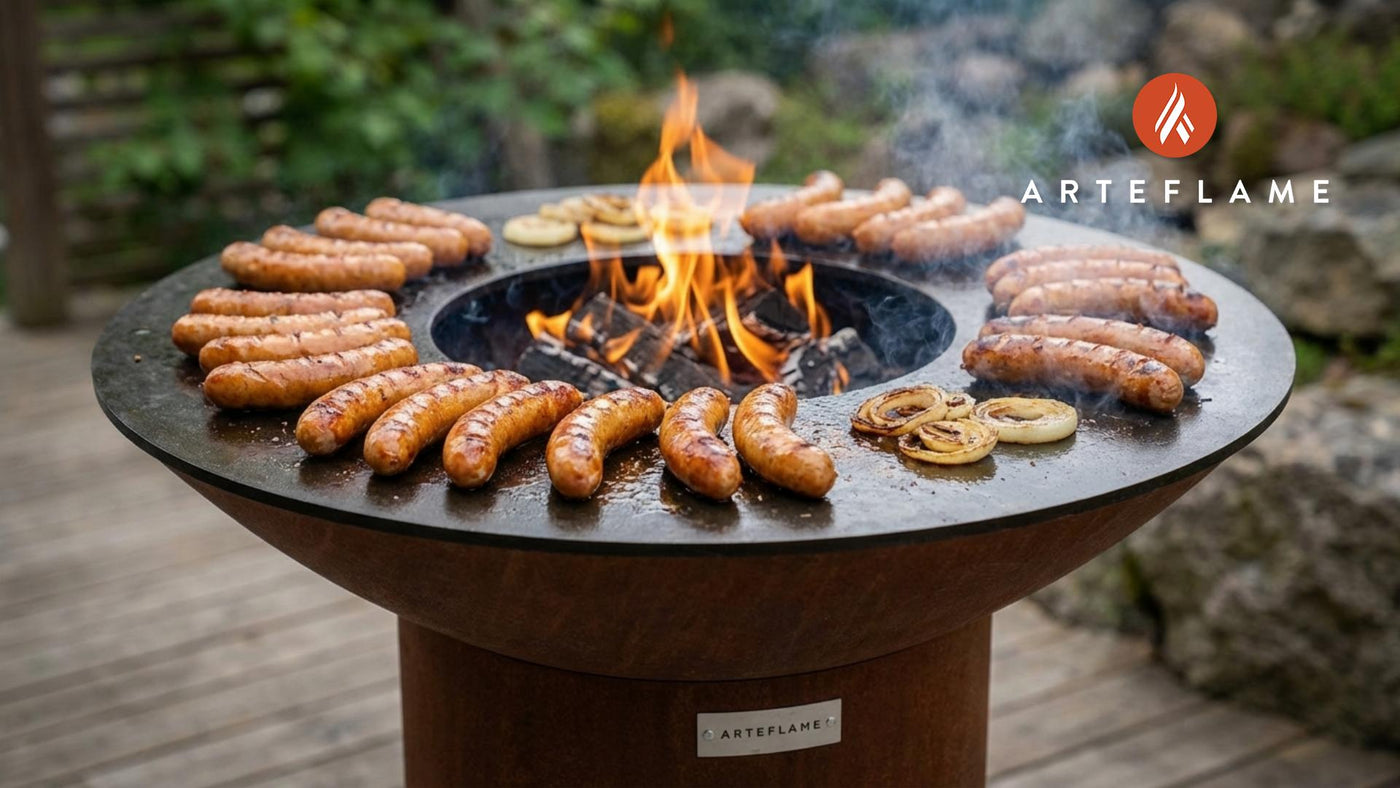 Authentic Swedish Smoked Sausage (Rök't Korv) on the Arteflame Grill
