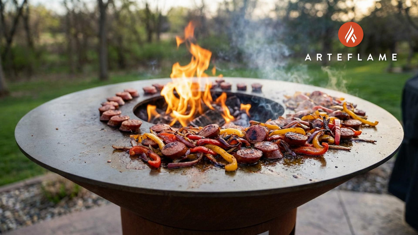 South Dakota Style Smoked Sausage and Peppers: A Rustic Arteflame Feast