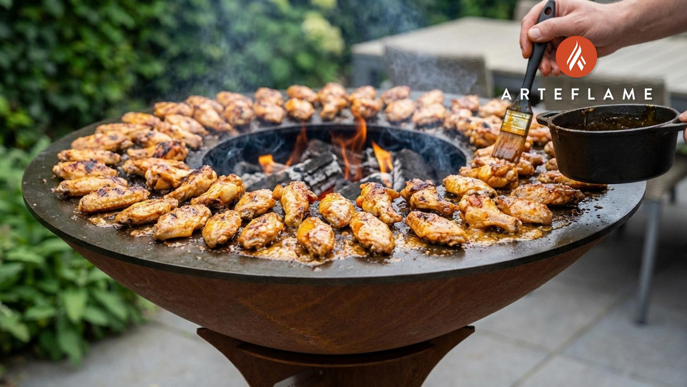 Grilled Florida Orange Blossom Honey Glazed Chicken Wings