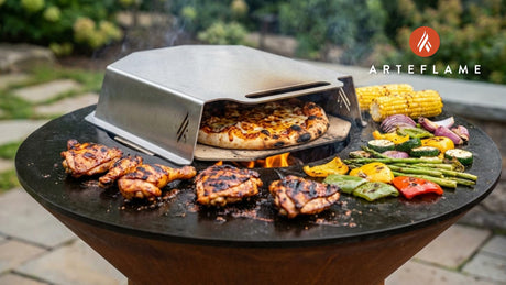 Wood-Fired BBQ Chicken Pizza on the Arteflame Grill