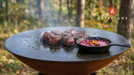 Grilled German Venison Medallions with Spiced Cranberry Sauce
