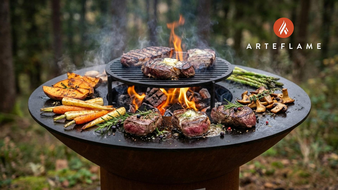 Virginia Mountain Grilled Venison Steaks on the Arteflame
