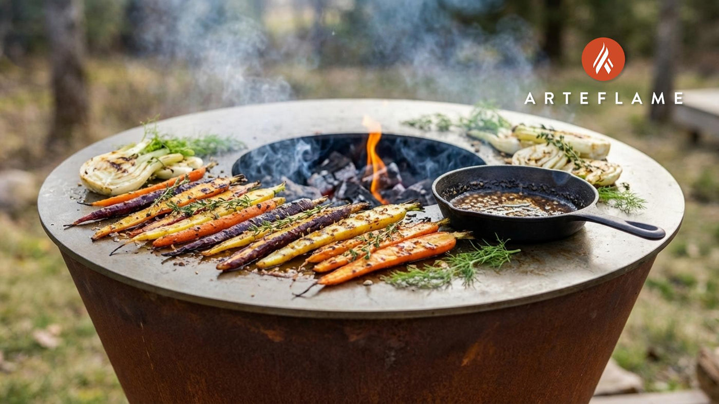 Smoky Grilled Norwegian Carrots with Fennel-Honey Glaze
