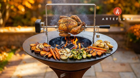 Thanksgiving Rotisserie Chicken on the Arteflame Grill