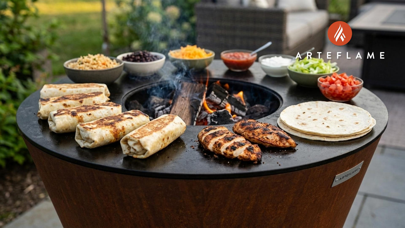 Grilled Chicken Burritos on the Arteflame Grill