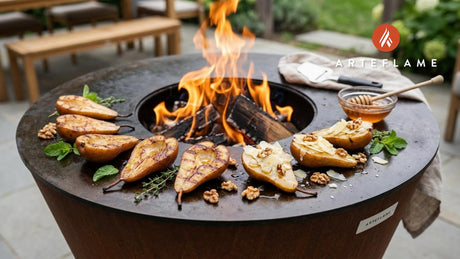 Wood-Fired Italian Grilled Pears with Honey & Pecorino