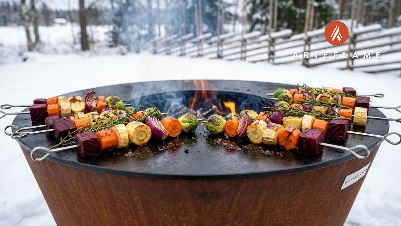 Grilled Finnish Winter Root Vegetable Skewers
