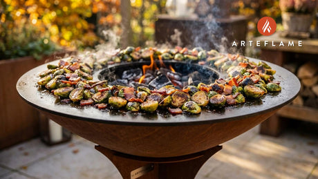 Thanksgiving Maple Bacon Brussels Sprouts on the Grill