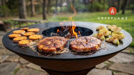Mississippi Applewood Grilled Ham Steak with Glazed Sweet Potatoes