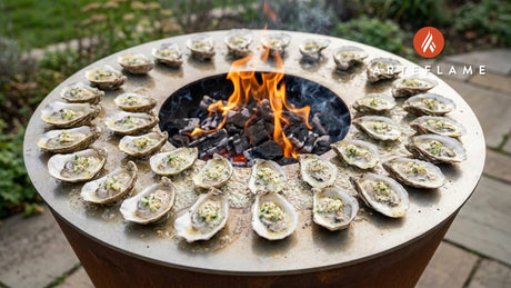 Smoky Wood-Grilled Virginia Oysters with Garlic Herb Butter