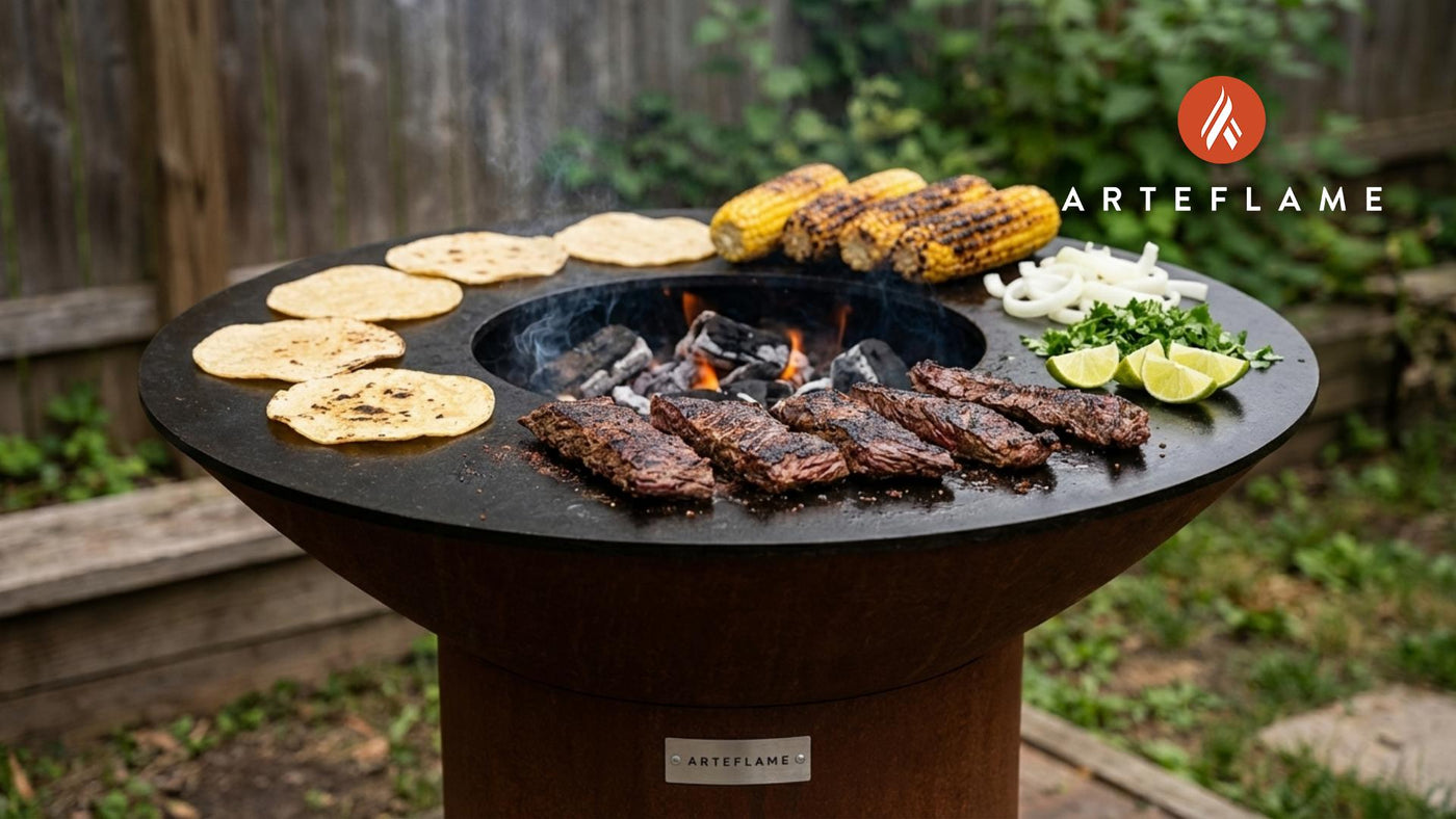 Authentic Iowa Grilled Steak Tacos on the Arteflame
