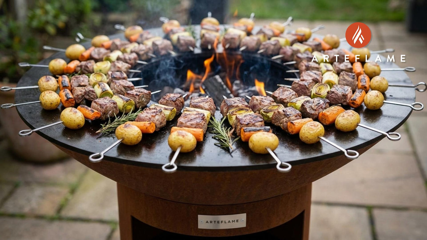 Smoked & Charred: Deconstructed Welsh Cawl Skewers on the Arteflame