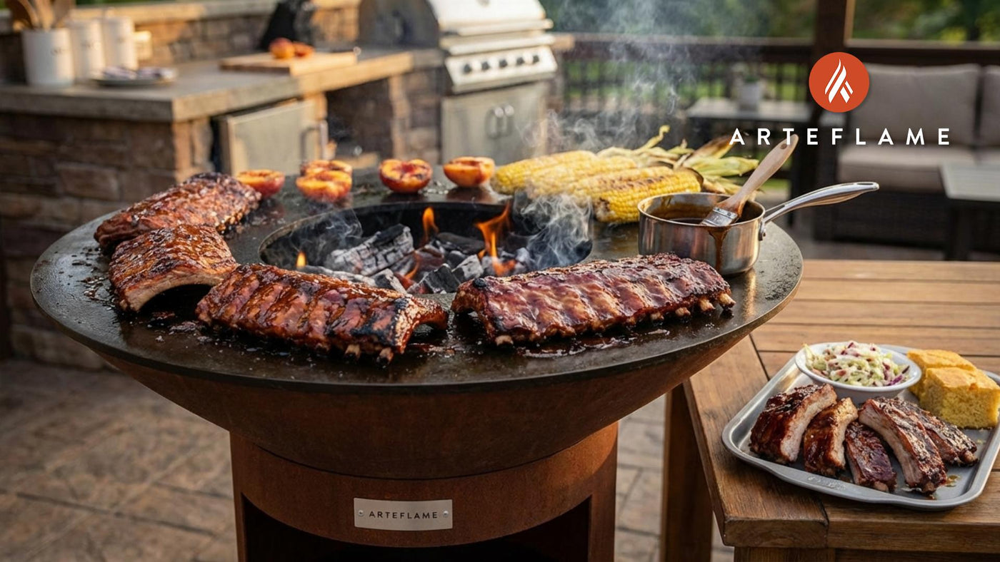 Smoky Louisiana Bourbon Glazed Grilled Ribs