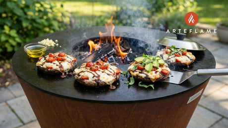 California Grilled Portobello Mushrooms with Avocado and Balsamic Glaze