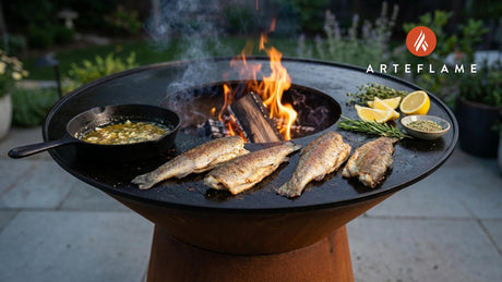Italian Smoked Trout with Lemon Butter Sauce on the Arteflame Grill