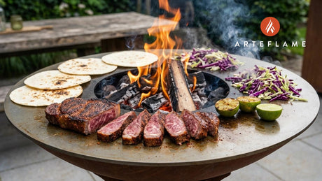 Sizzling Wagyu Tacos with Fresh Lime Slaw