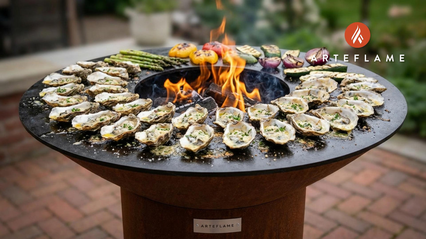 Smoky Chargrilled Oysters with Garlic Parmesan Butter