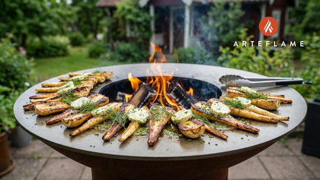 Swedish Grilled Parsnips with Nordic Herb Butter
