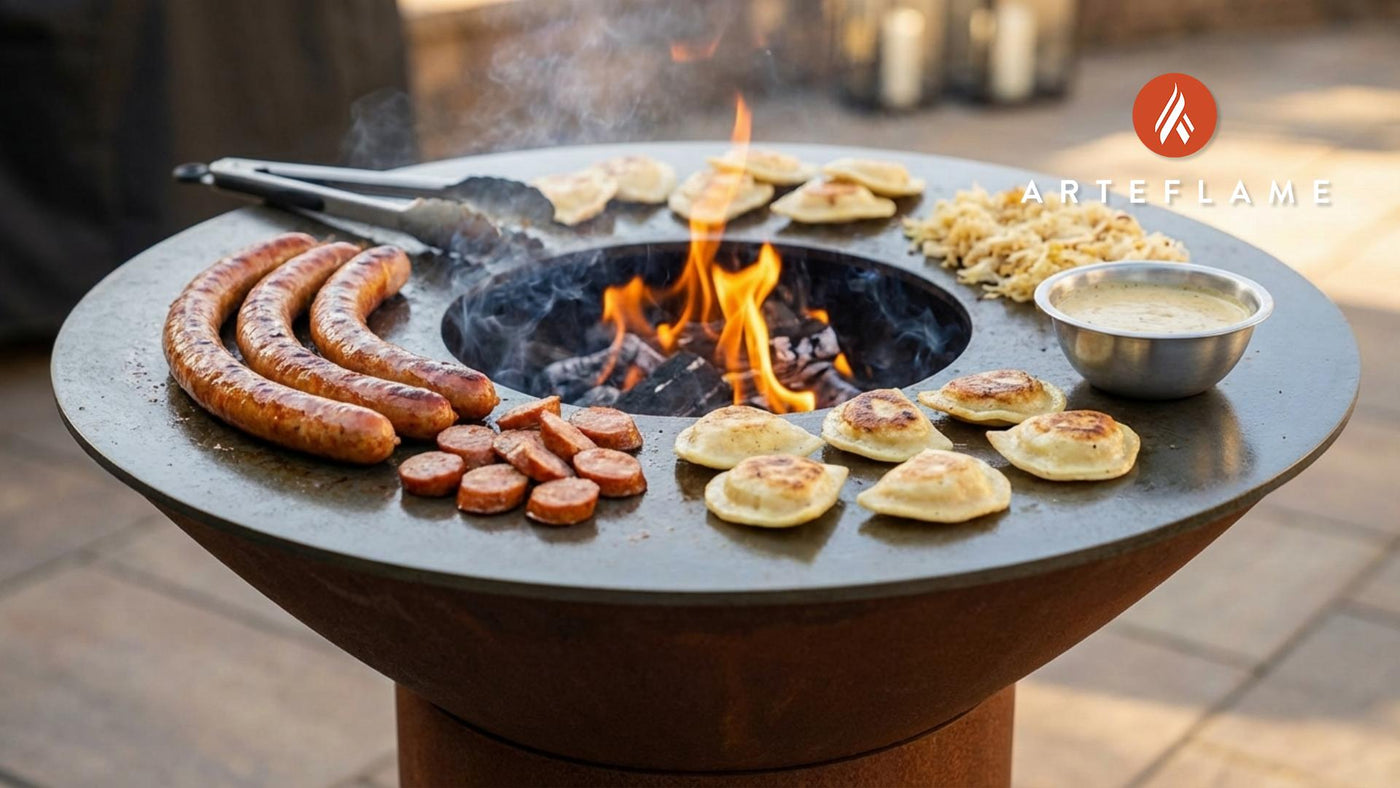 Grilled Delaware Kielbasa with Zesty Homemade Mustard Sauce