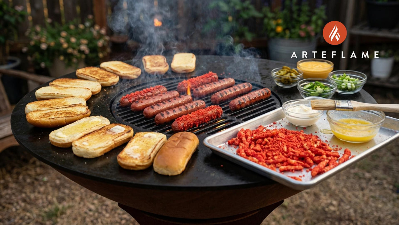 Grilled Spicy Flaming Hot Cheeto Hot Dogs Recipe