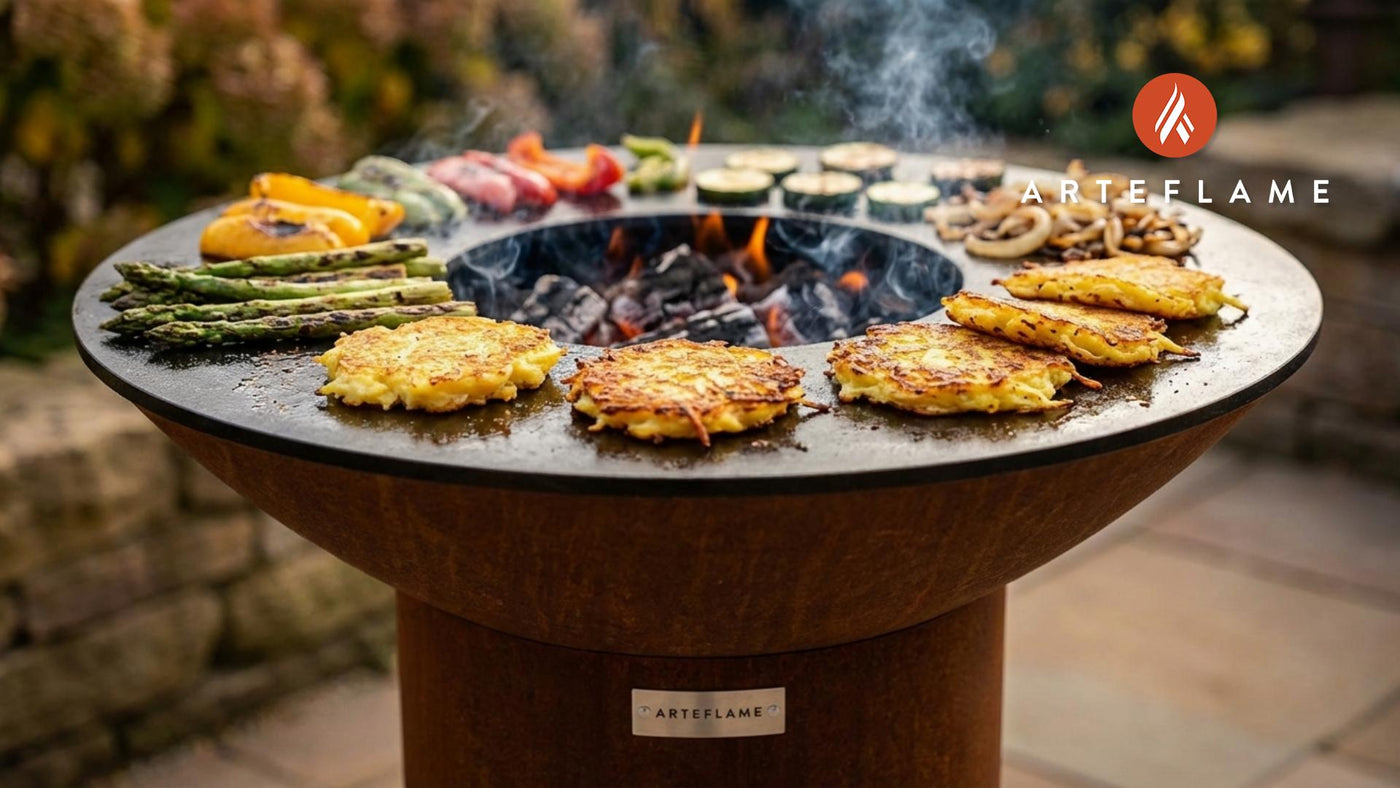 Crispy Mashed Potato Pancakes on the Arteflame Grill