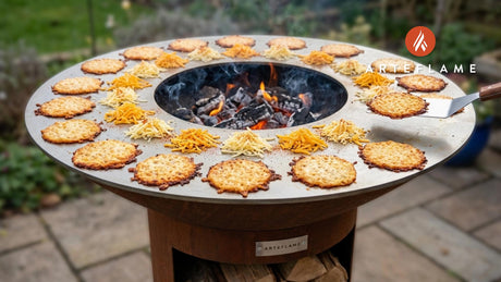 Thin and Crispy Cheese Crackers on the Arteflame Grill
