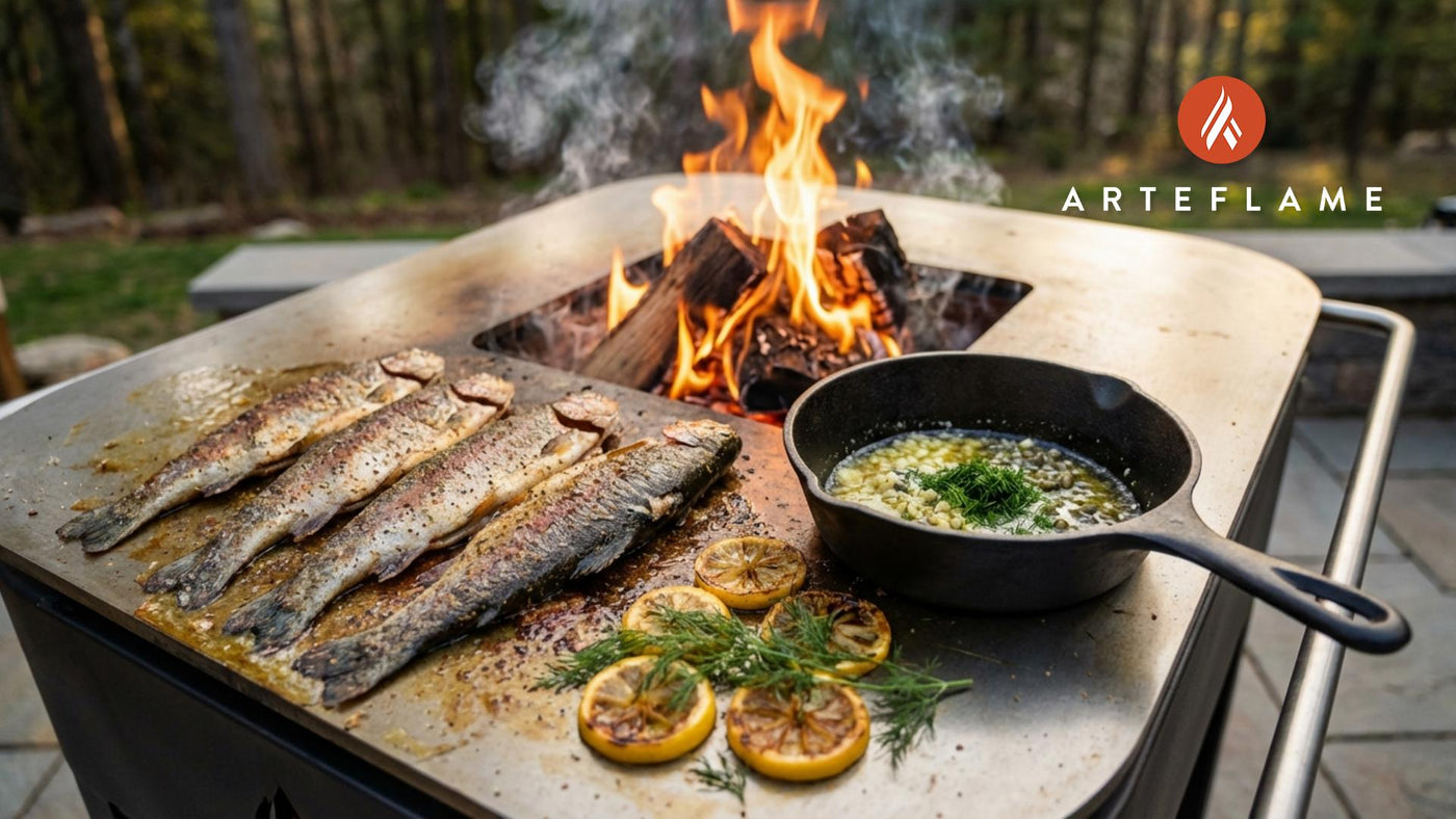Oregon-Style Grilled Trout with Lemon Dill Sauce | Arteflame Recipe