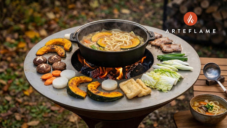 Smoked Miso Hoto: Grilled Pumpkin & Vegetable Noodle Soup