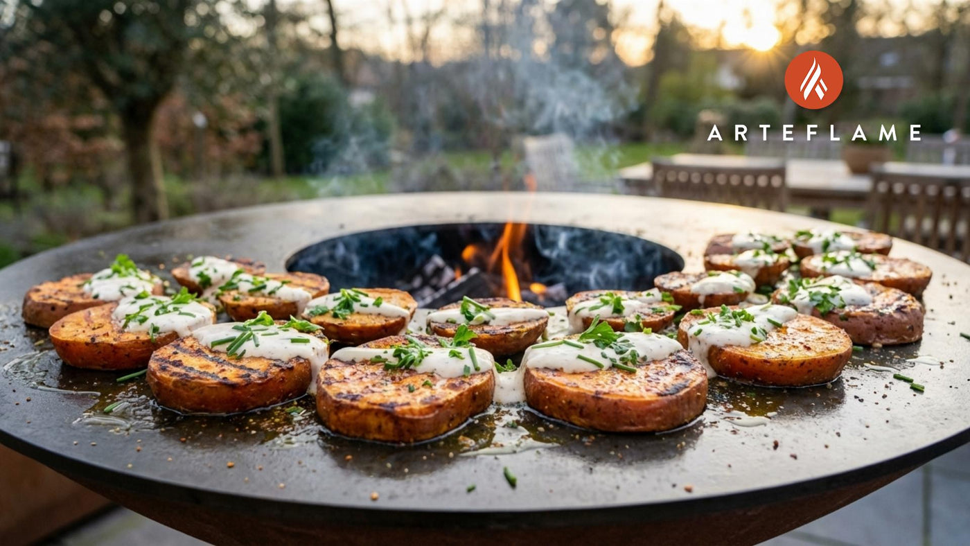 Alabama Grilled Sweet Potato Slices with Tangy White Sauce