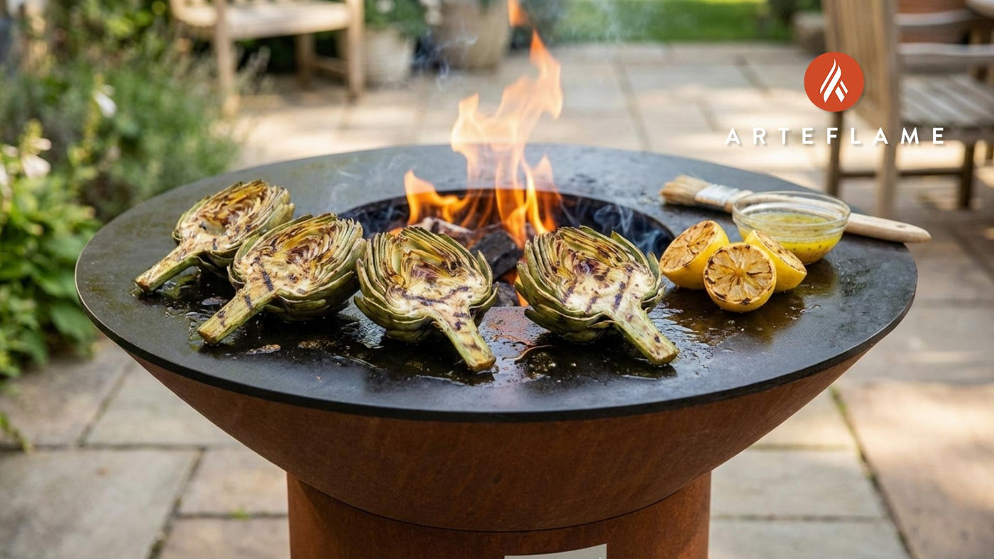 Grilled Artichokes with Bright Lemon Vinaigrette