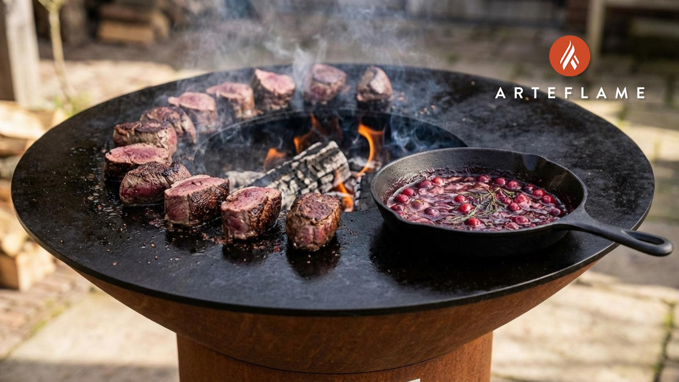 Smoked Venison with Belgian Cranberry Sauce Recipe