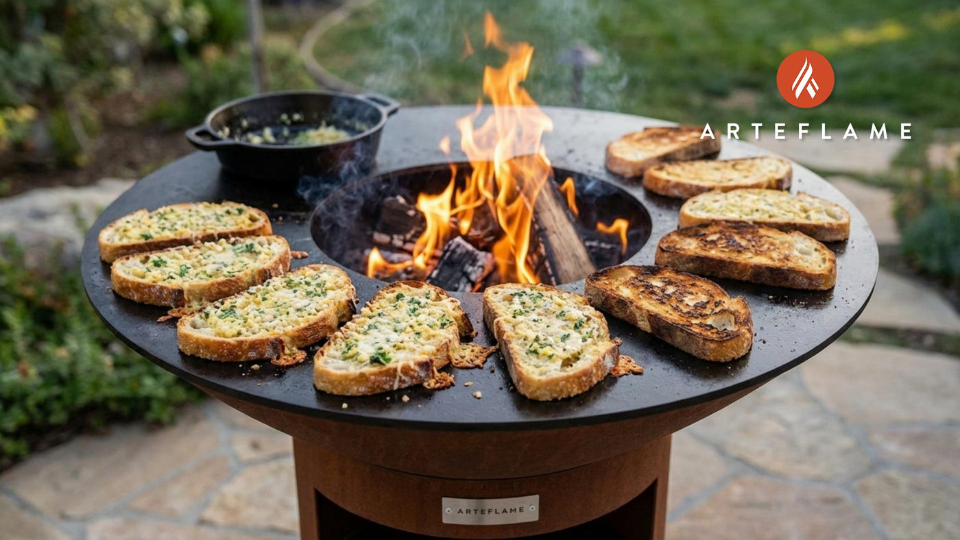 Authentic California Wood-Grilled Garlic Bread on the Arteflame