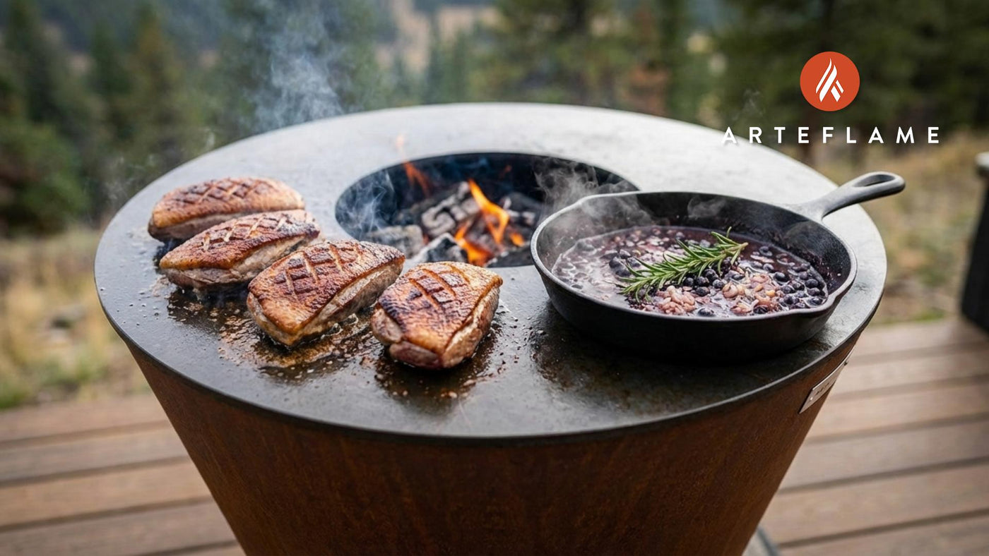 Montana-Style Grilled Duck Breast with Huckleberry Sauce