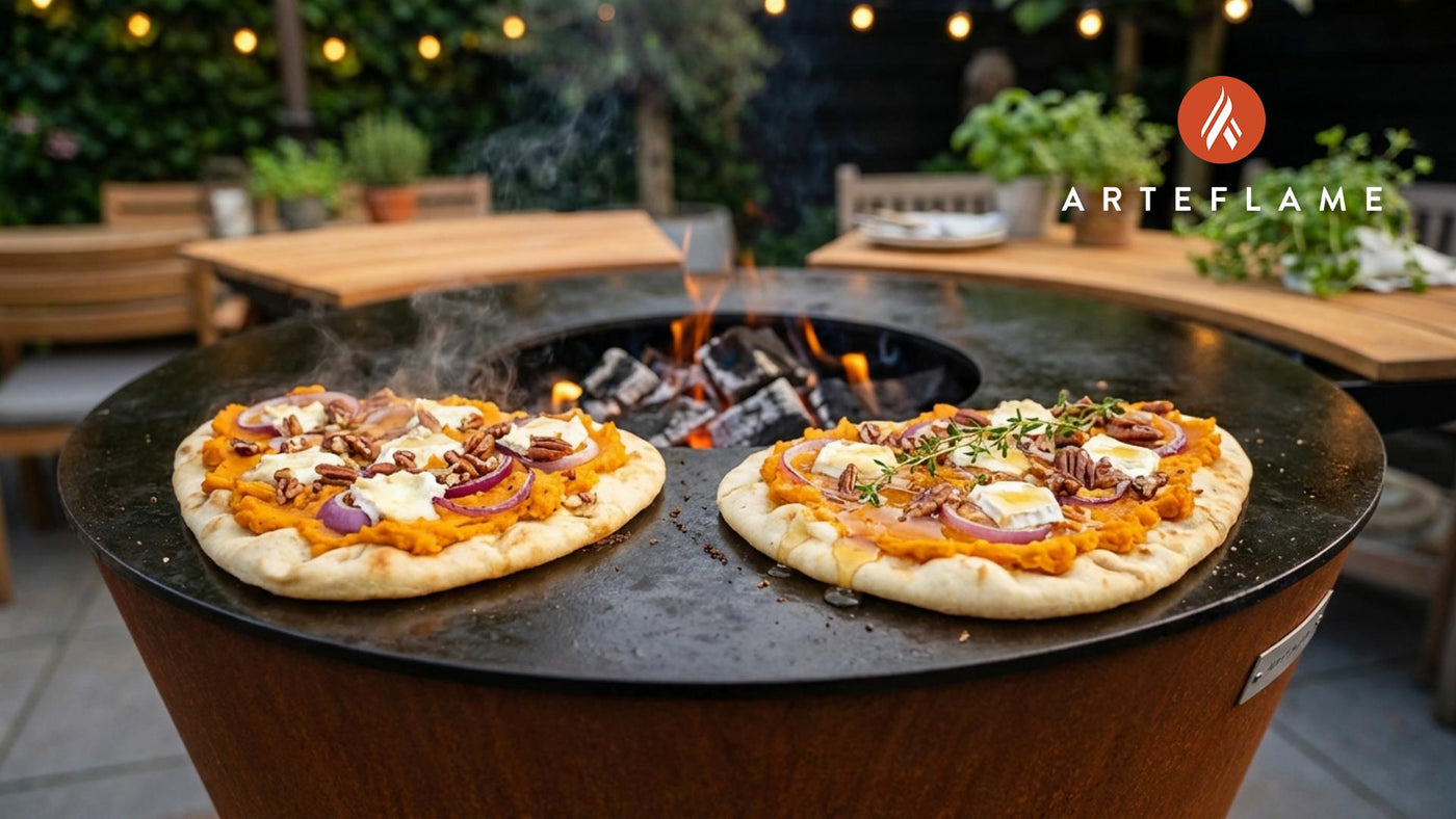 Grilled Virginia Sweet Potato & Pecan Flatbread Recipe