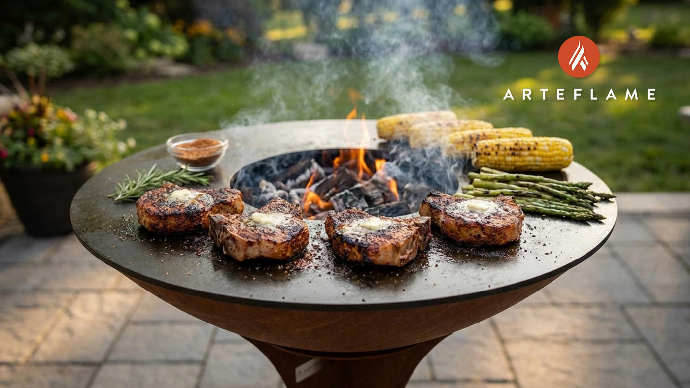 Authentic Texas Mesquite Smoked Pork Chops on the Arteflame Grill