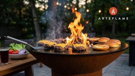 Smoky Alaskan BBQ Caribou Burgers on the Arteflame Grill