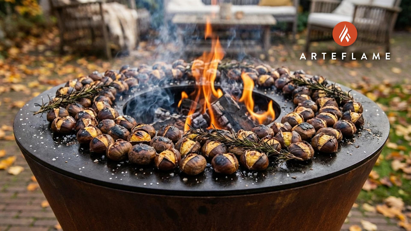 Smoky Portuguese Grilled Chestnuts (Castanhas Assadas) on the Arteflame