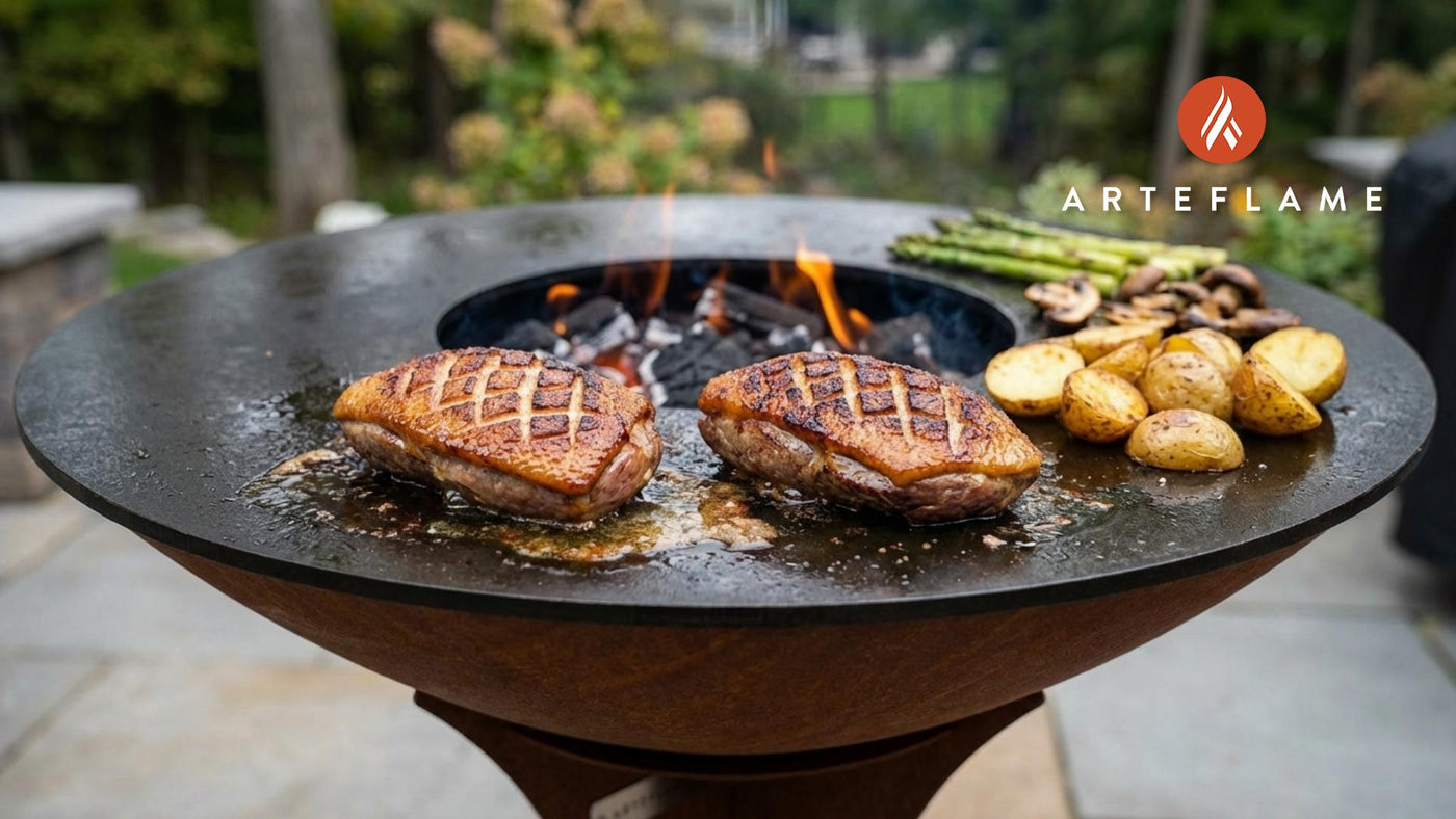 Fire-Seared Canadian Smoked Duck Breast on the Arteflame Grill