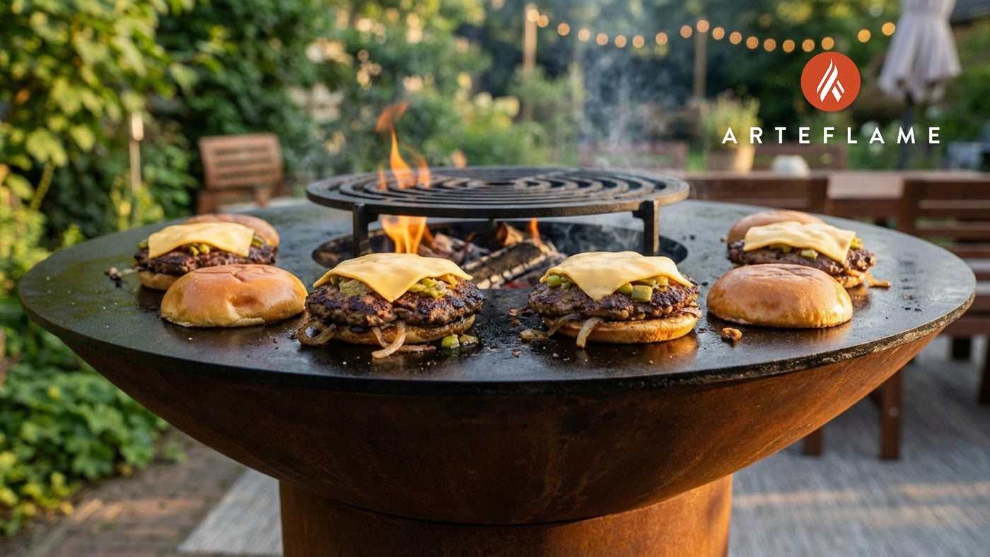Smoky Oklahoma Hatch Chile Smash Burger Recipe for Arteflame Grills