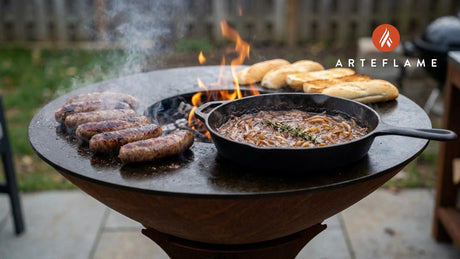Authentic Belgian Grilled Venison Sausages with Beer-Braised Onions