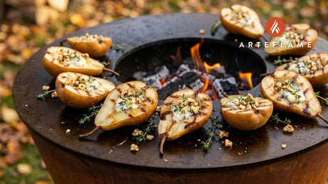 Winter Grilled Belgian Roquefort Pears: A Savory-Sweet Masterpiece
