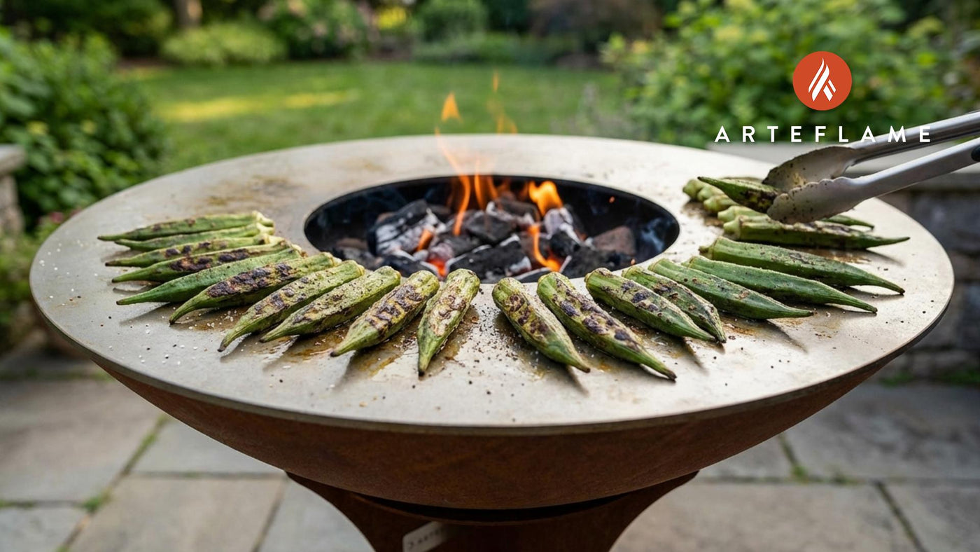 Smoky Grilled Okra with Sea Salt: A Crispy Arteflame Classic