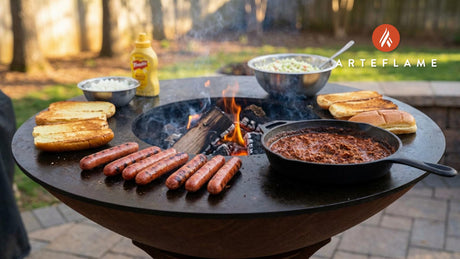 Grilled Sweet & Spicy North Carolina Hot Dogs on the Arteflame