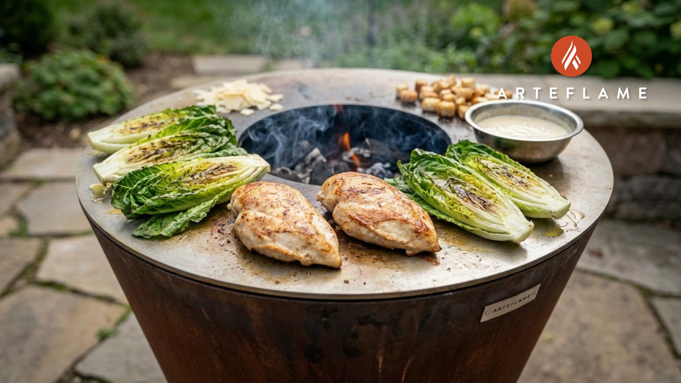 Ultimate Arteflame Grilled Chicken Caesar Salad with Charred Romaine