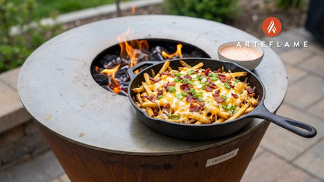 Ultimate Utah-Style Cast Iron Skillet Cheese Fries on the Arteflame Grill