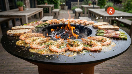 Grilled Austrian Alpine Garlic Butter Prawns: An Arteflame Feast