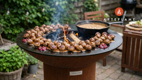 Authentic Grilled Finnish Meatballs with Homemade Lingonberry Sauce