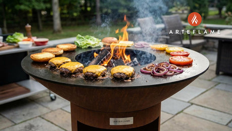 Juicy Idaho Bison Burgers on the Arteflame Grill