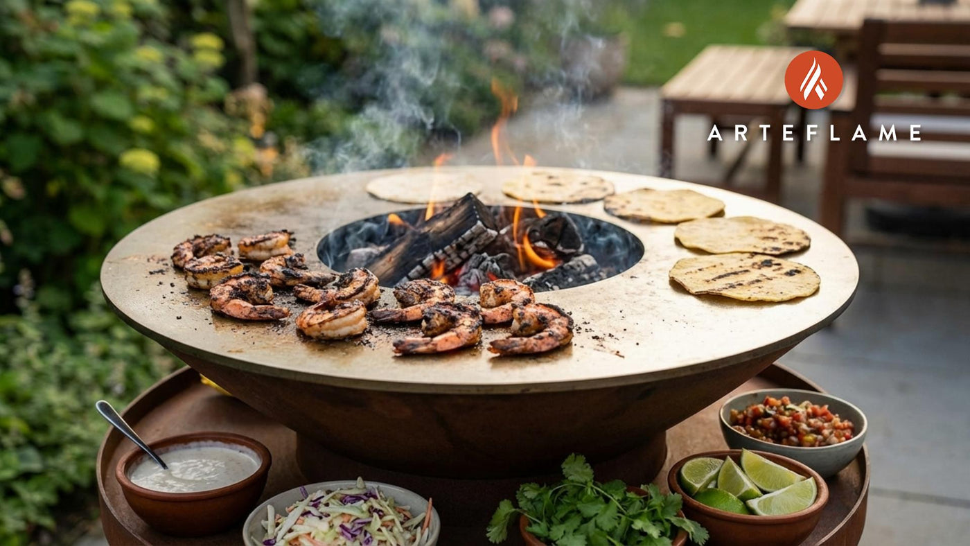 Smoky Alabama Blackened Shrimp Tacos on the Arteflame Grill